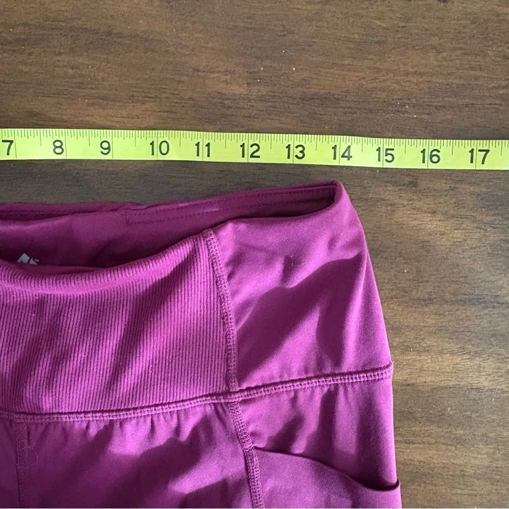 Members Mark Women's Leggings large maroon burgundy 7/8 like new!